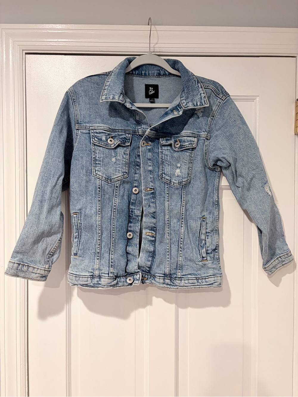 art class Light Wash Denim Jacket for Kids